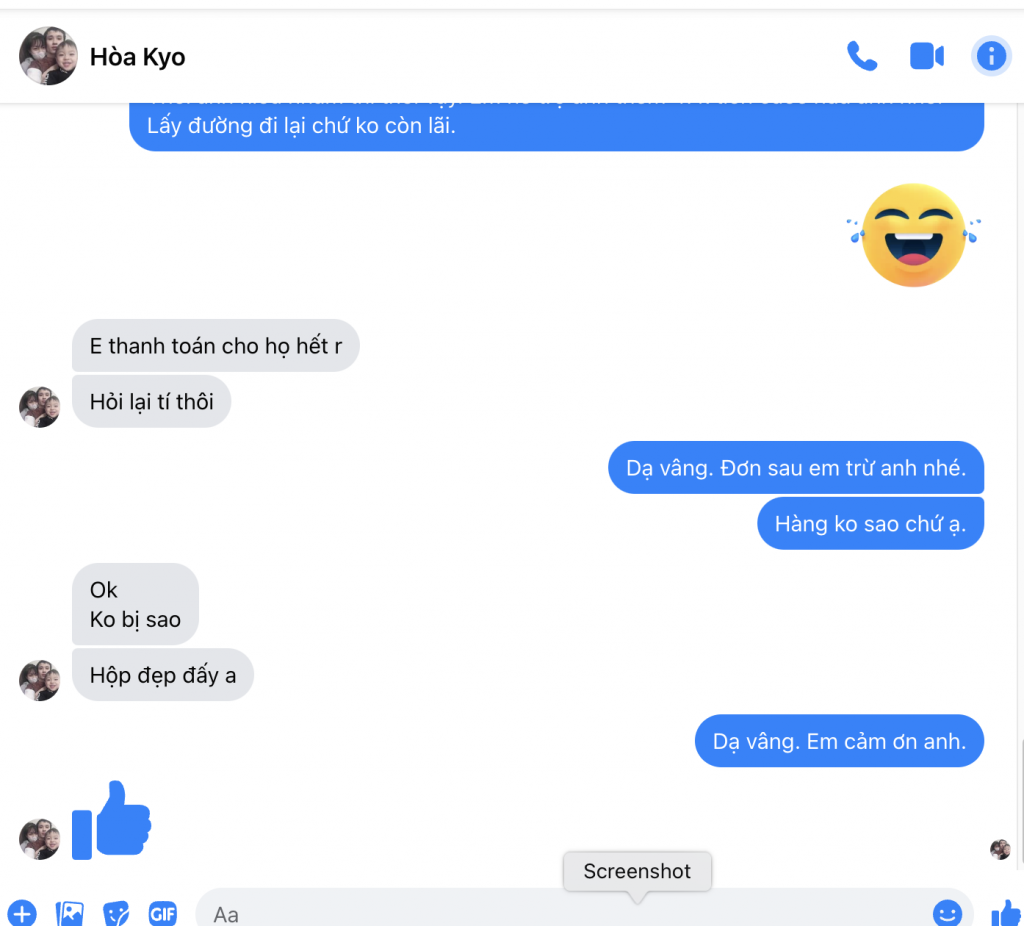 phản hồi của anh Hoà mua cốc cừu Lavit Foods